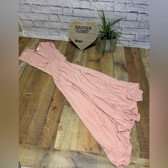 Free people light pink midi dress - Picture 2 of 14